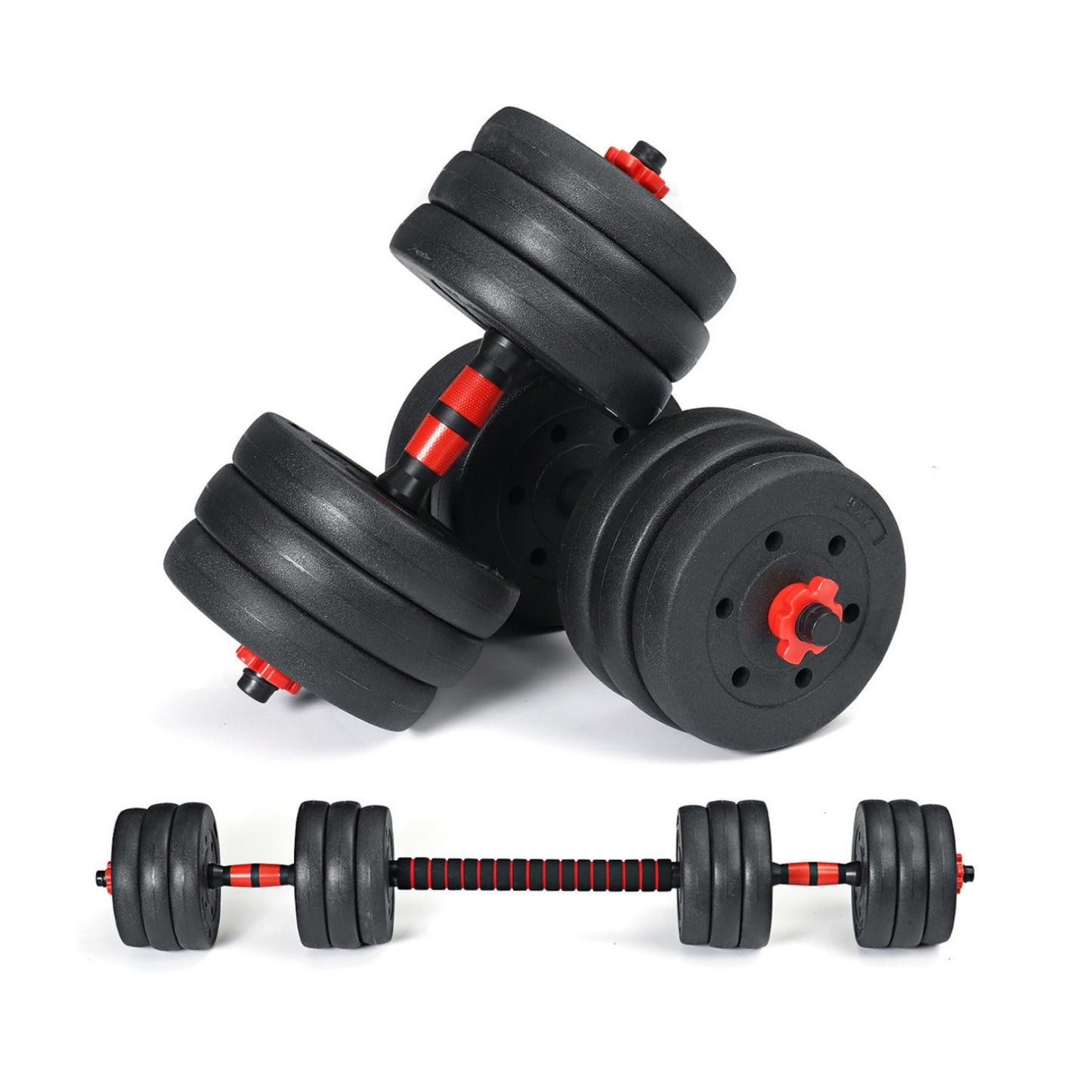 Set de Mancuernas 10 kg mas unión