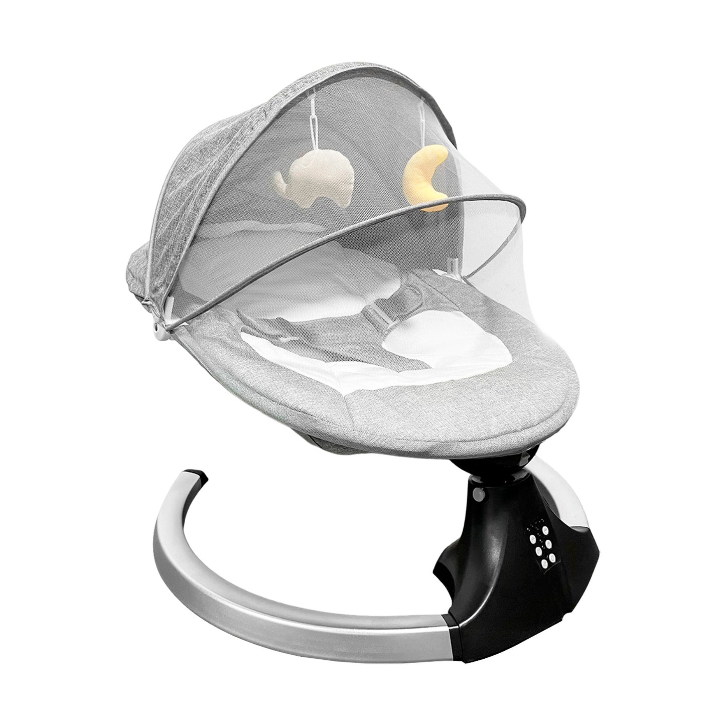 Silla Mecedora Para Bebé automatica Inteligente, Gris