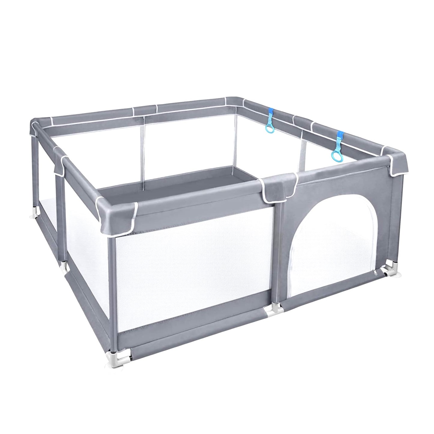 Corral De Seguridad Bebe 120 Cm Cuadrado Gris