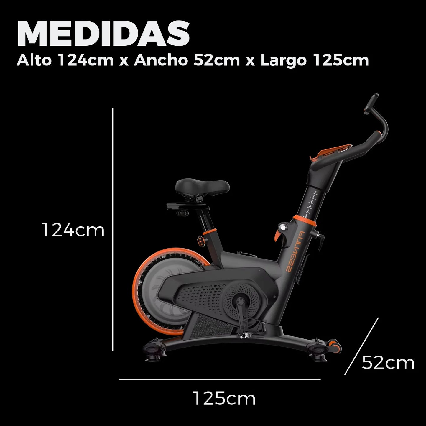 Bicicleta Spinning Magnetica Profesional K12 8 KG
