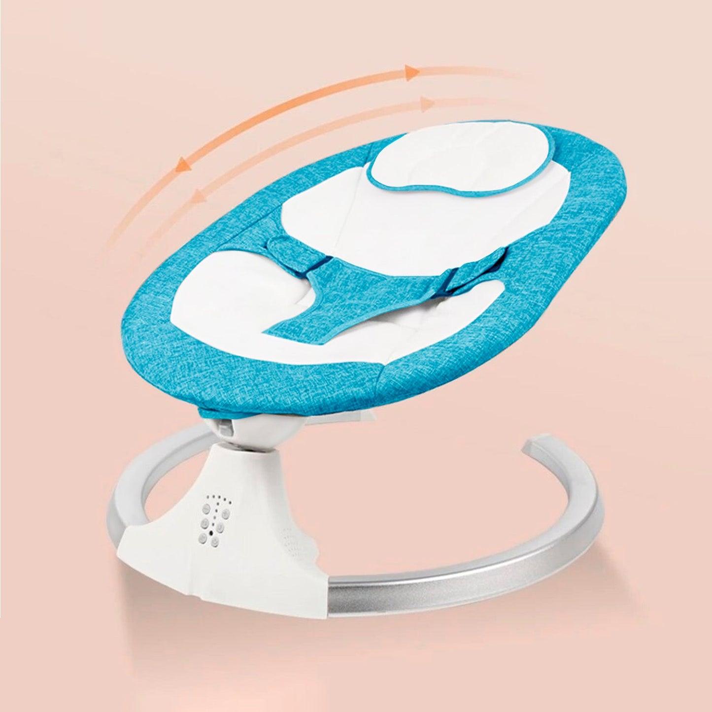 Mecedora Electrica Inteligente Bebe Multifuncion Control Remoto Velocidad Ajustable Base Aluminio Colgante Felpa