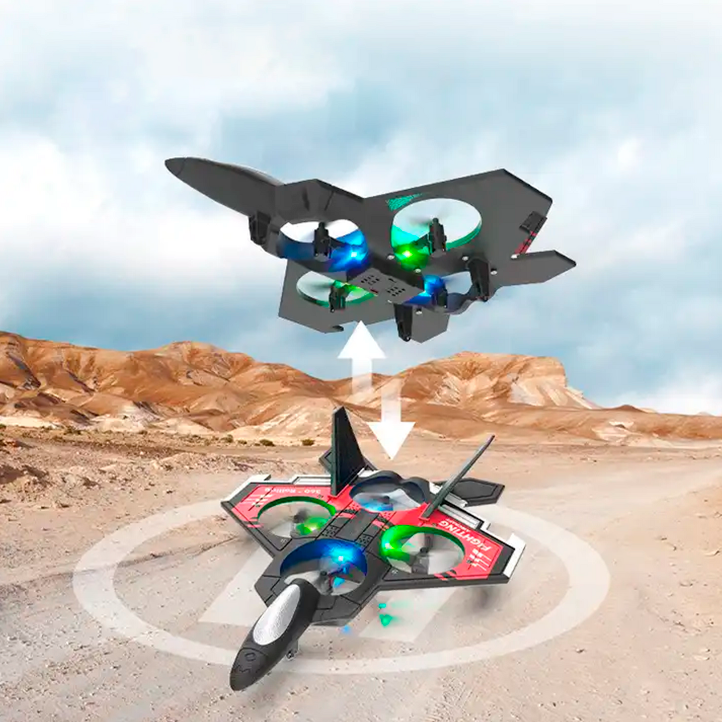 Juguete avión a control remoto Rojo