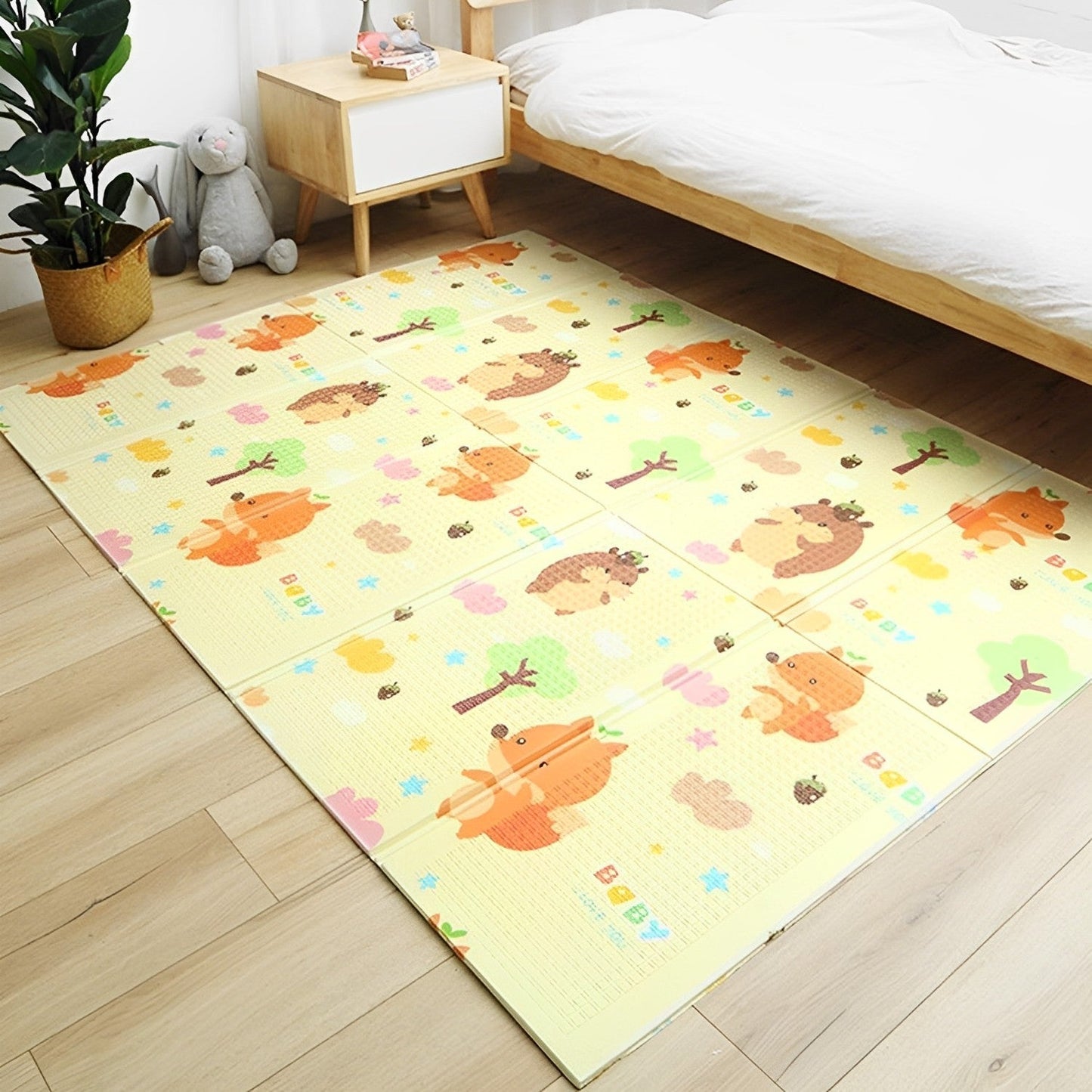 Alfombra Antigolpes Plegable Osito