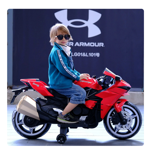 Moto Eléctrica Niños Alta Gama Luces Led y Sonido Roja