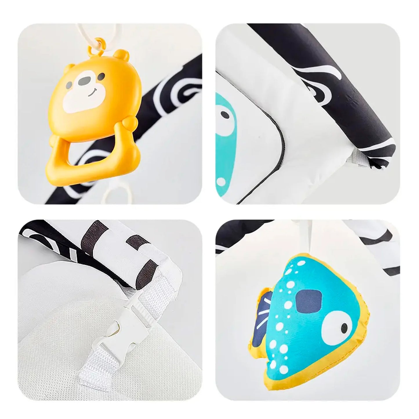Gym Bebe Tapete Gymini Cuadrado + Accesorios