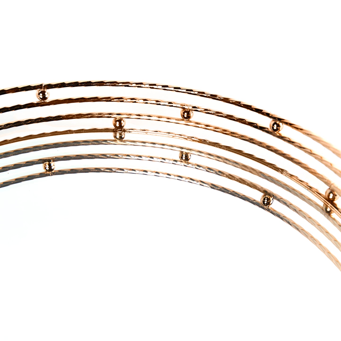Bandeja Decorativa Circular Golden 28 Cm