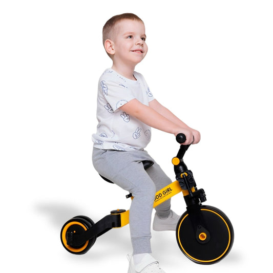Triciclo Multiposiciones 3 en 1, Amarillo