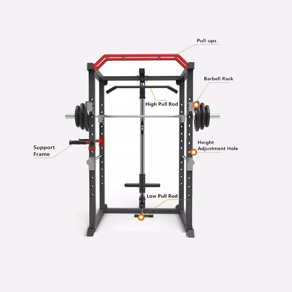 Jaula Multifuncional Rack R300 Con Poleas