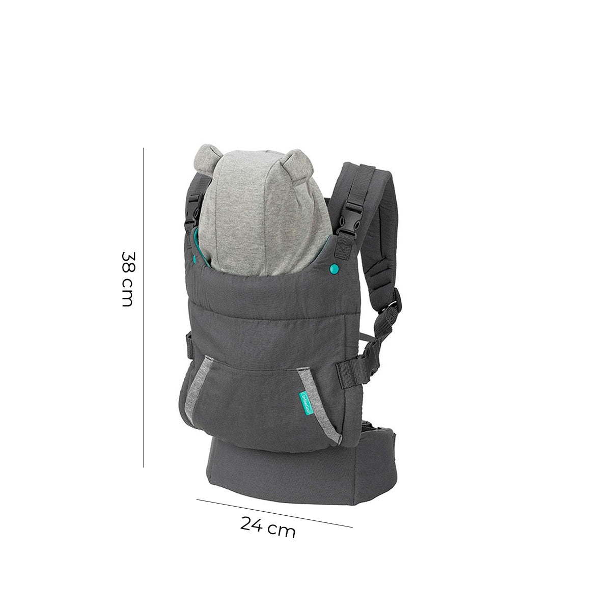 Porta Bebe Ergonómico Osito Con Gorrito