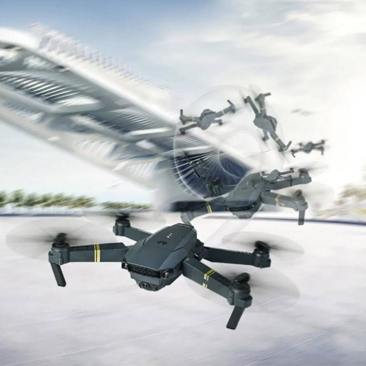 Drone Con Cámara Plegable Dual 4k Transmisión Wifi 24ghz