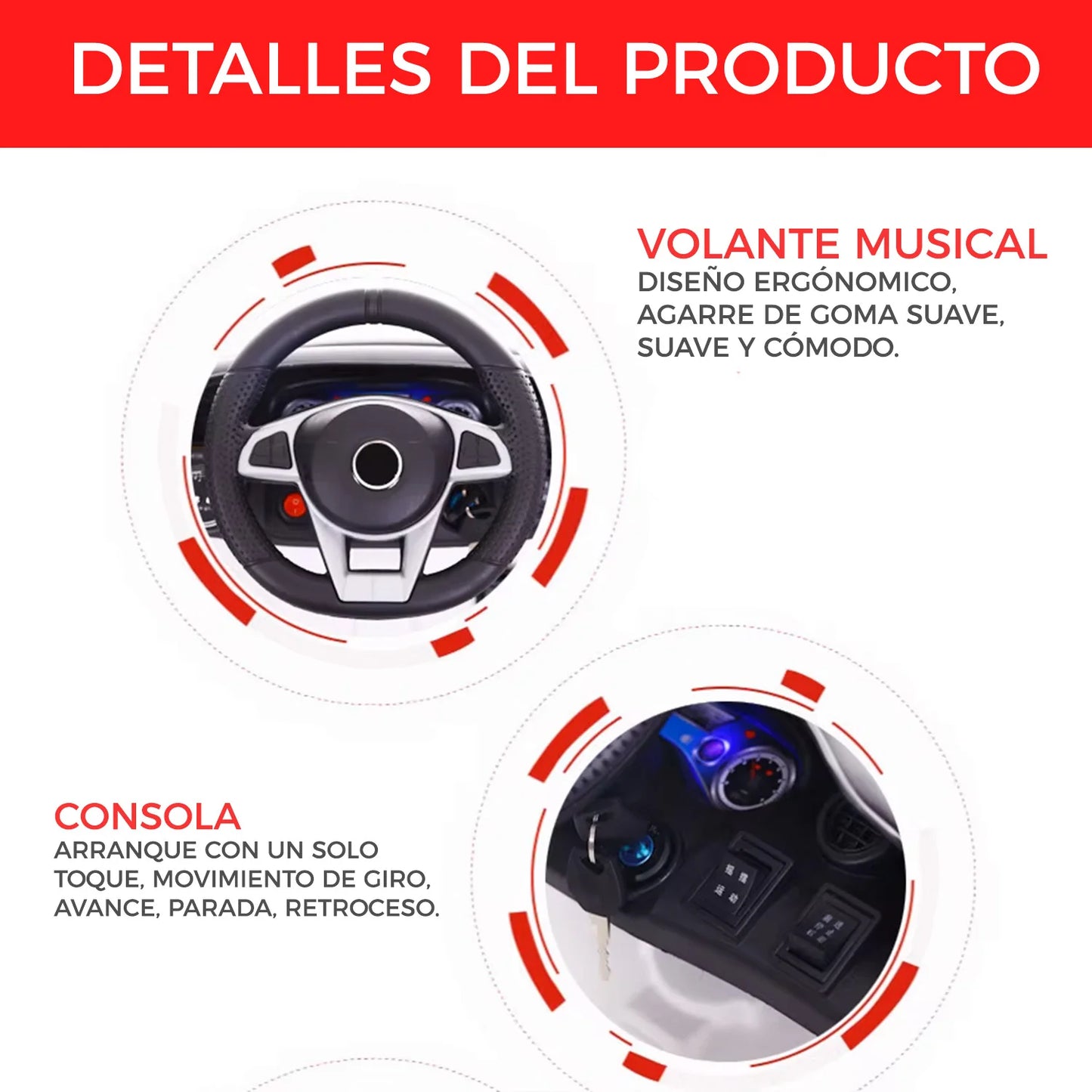 Auto electrico Infantil MRCD Deportivo Rosa