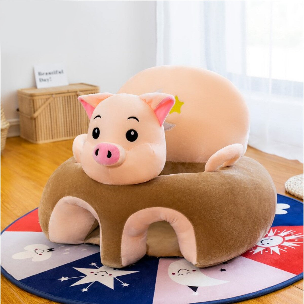 Cojín Asiento Bebe Seguridad y Apoyo, Cerdito