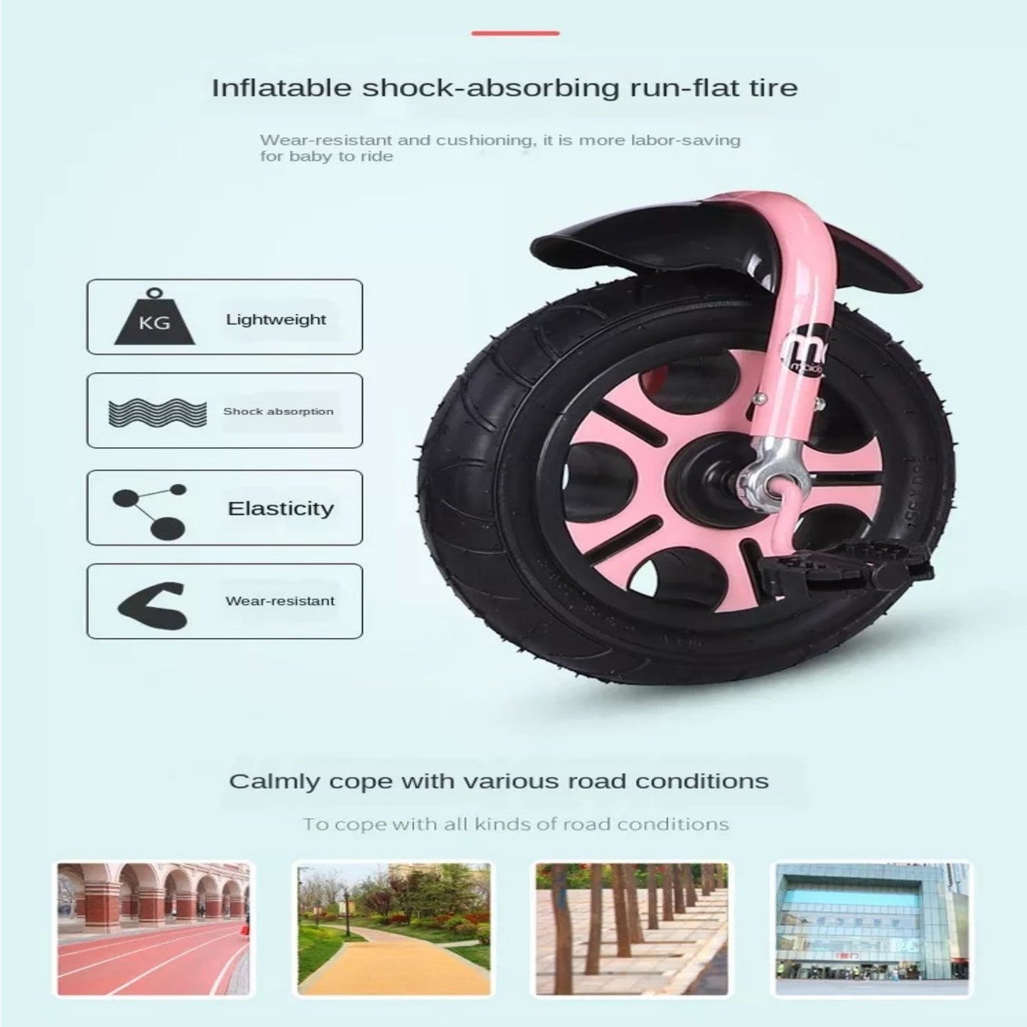 Coche Triciclo 4 En 1 Rosado Infantil