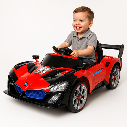 Auto Eléctrico Niños Deportivo Con Control Luces LED y Sonido