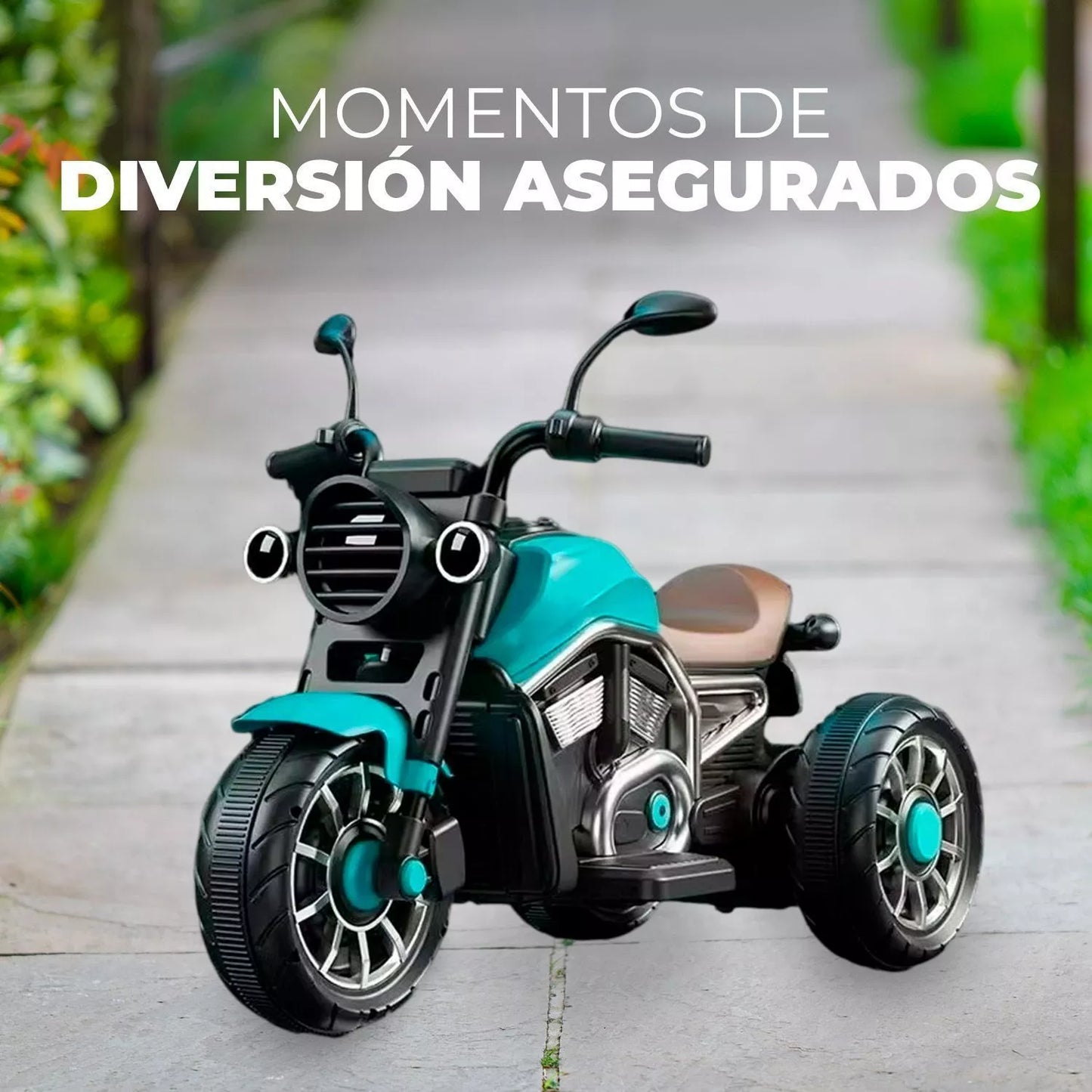 Moto Eléctrica Para Niños Motocicleta Clásica Luz Y Sonidos Calipso