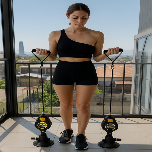 Set 2 Poleas De Resistencia Ajustable con bomba de Aire