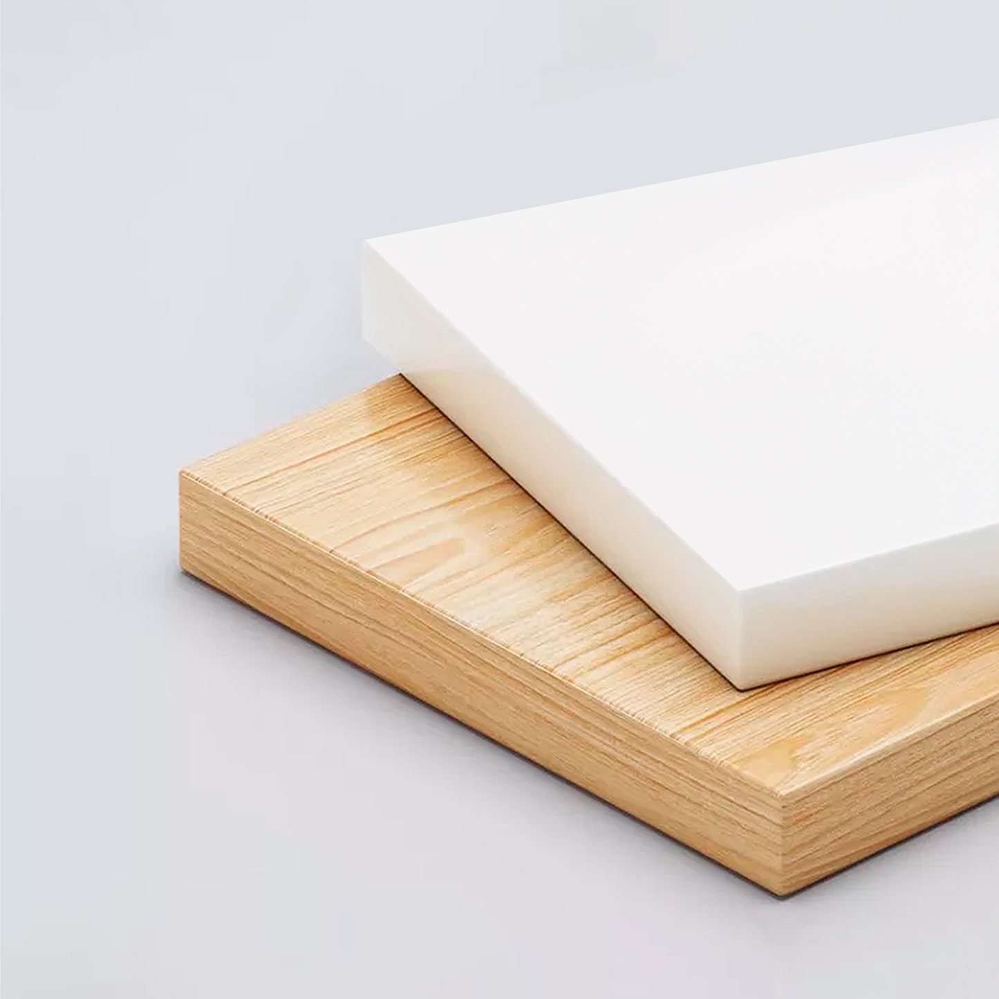 Velador mesa de noche madera 2 cajones 53x40 cm dormitorio moderno