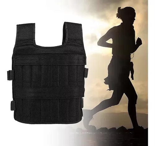 Chaleco de Peso 10Kg Lastre Ajustable Pro Entrenamiento