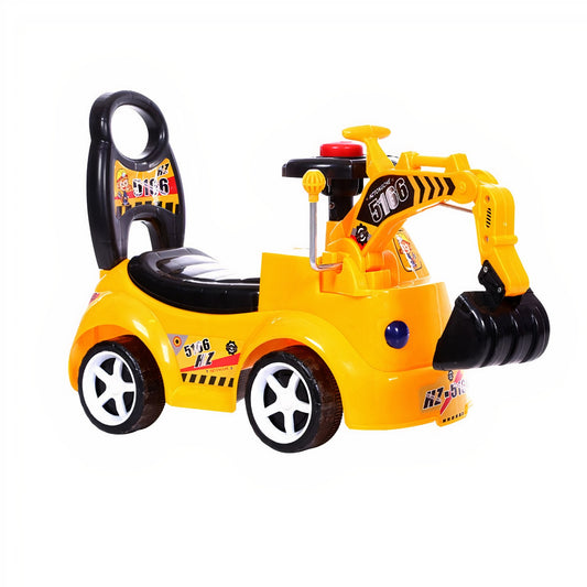 Correpasillos Andador Excavadora Luces Y Sonidos Amarillo