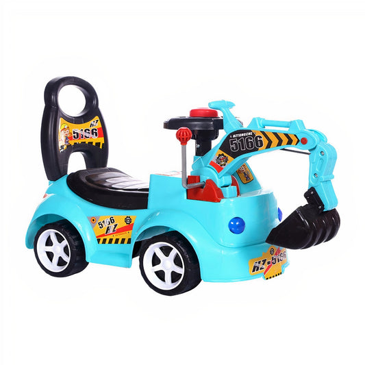 Correpasillos Andador Excavadora Luces Y Sonidos Celeste