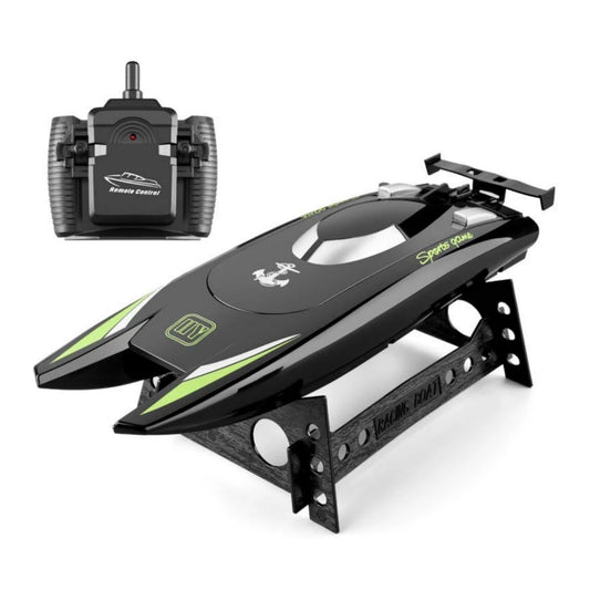 Lancha Juguete A Control Remoto Doble Motor, Negra