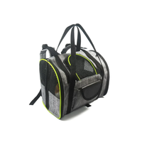 Mochila transportadora mascotas transpirable ventana acrílica gatos