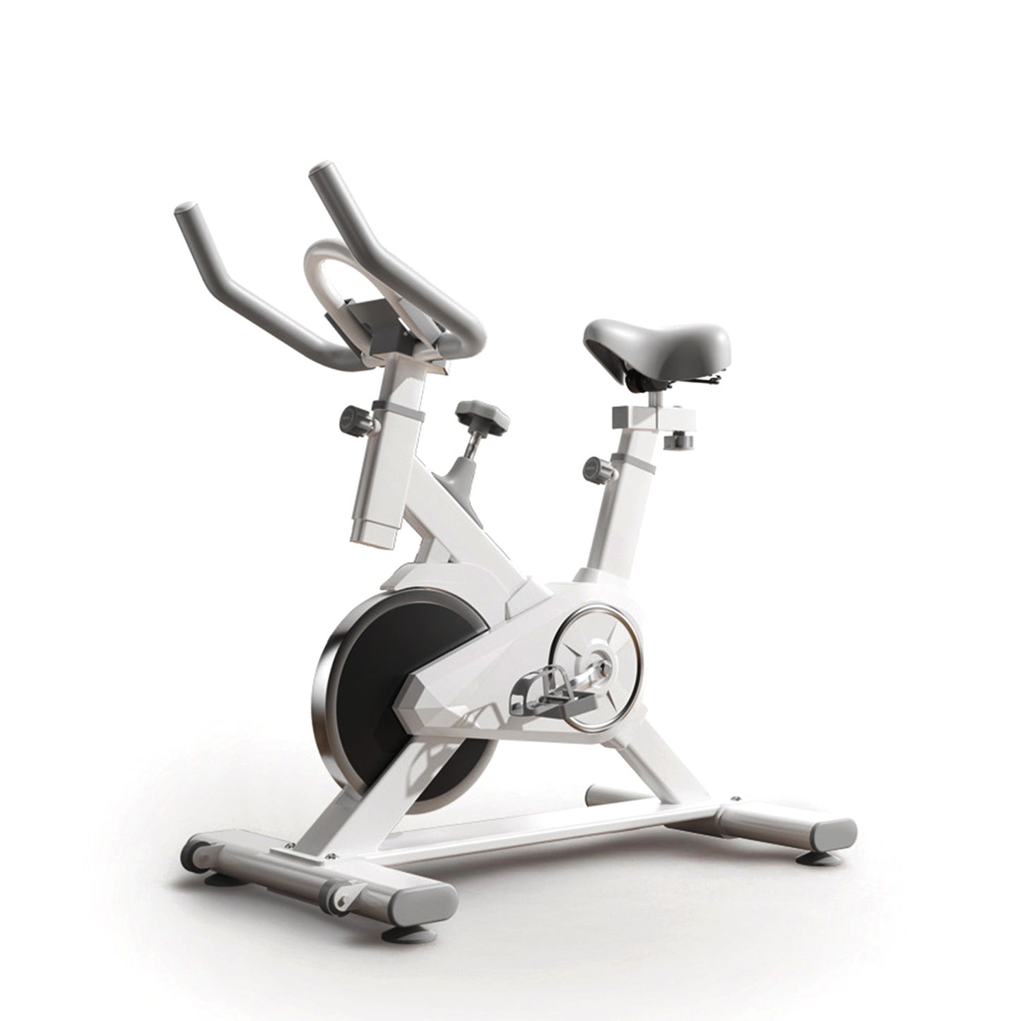 Bicicleta Spinning Pro Sport 6 kg Disco Inercia Resistencia Ajustable LCD Pedales Aluminio