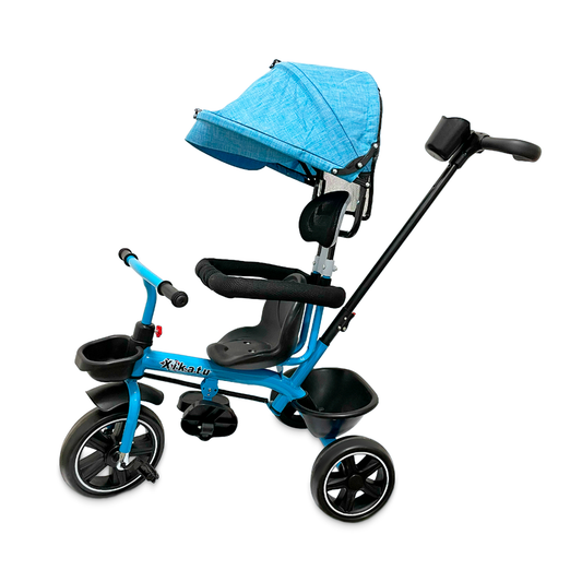 Triciclo Coche Infantil 5 En 1 Con Toldo
