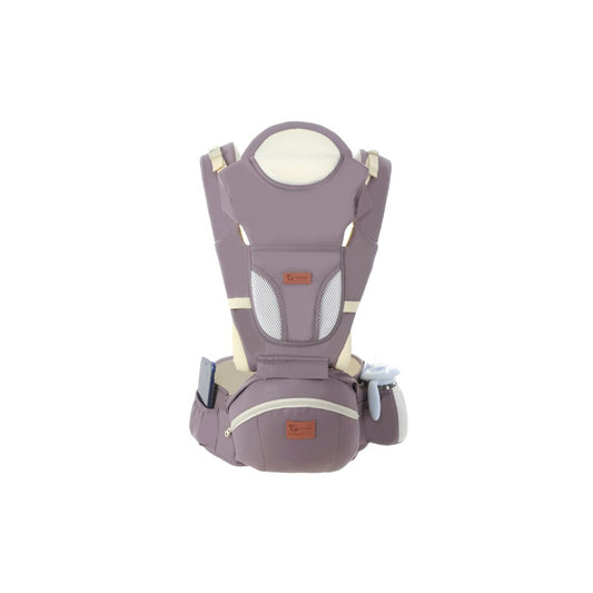 Portabebés Ergonómico Con Soporte Y Bolso Gris