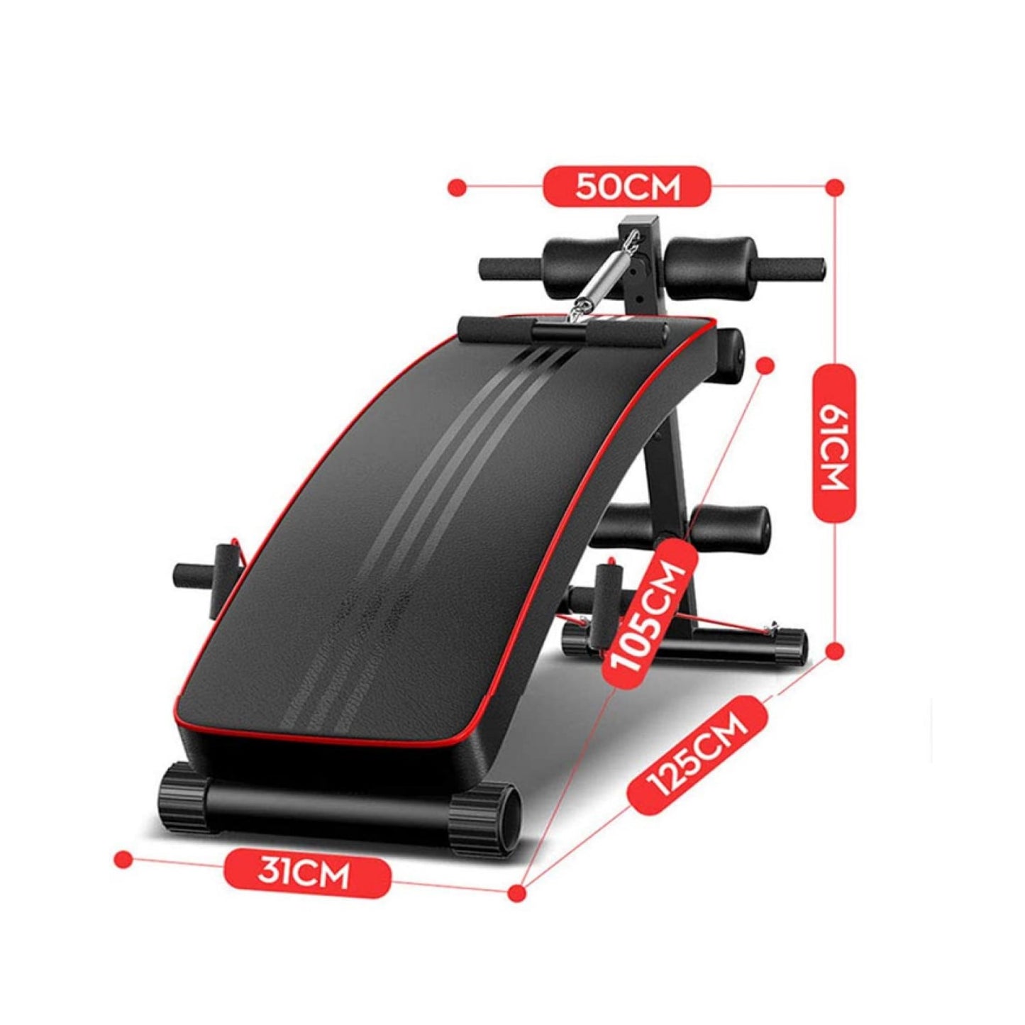 Banca Abdominales Full Pro Biceps Triceps Con Bandas