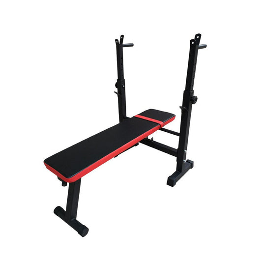 Press Banca Abdominal Multiposicion + Atril Sentadillas Y Fondo