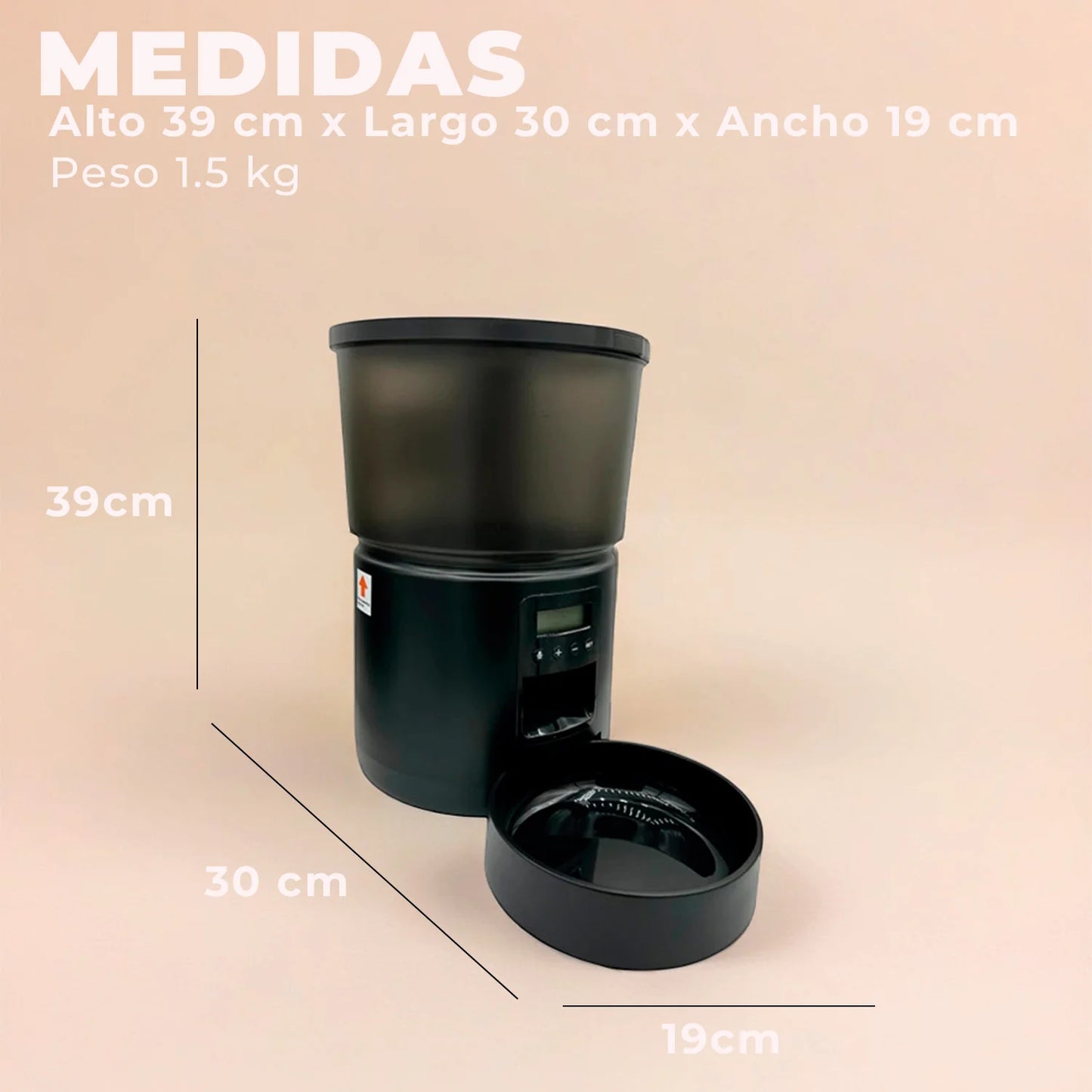 Dispensador Automatico Comida Mascotas 4 lts.