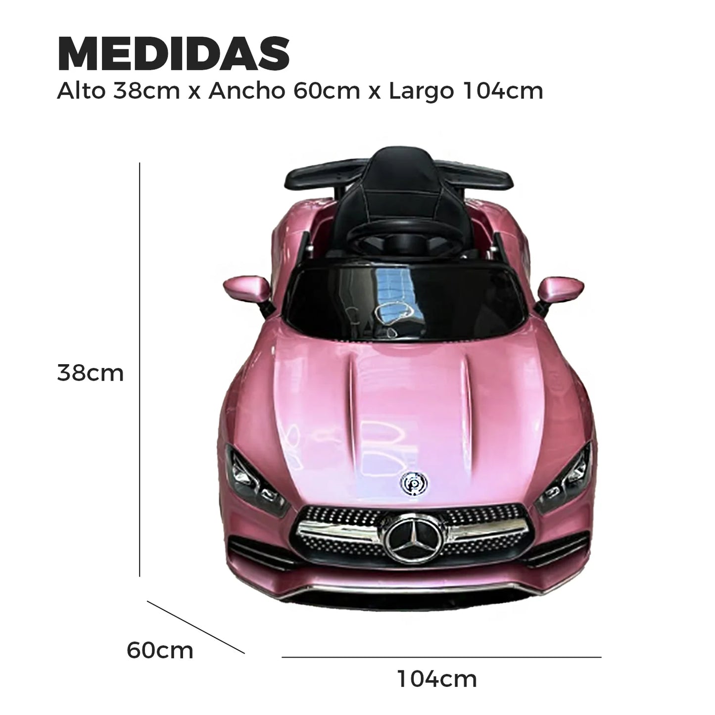 Auto electrico Infantil MRCD Deportivo Rosa