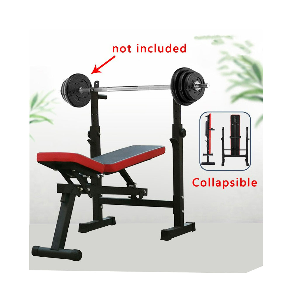 Press Banca Abdominal Multiposicion + Atril Sentadillas Y Fondo
