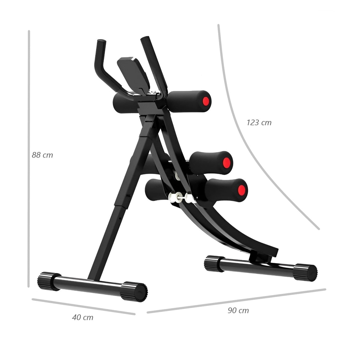 Maquina Abdominal Semicurva Ergonómica Fitness
