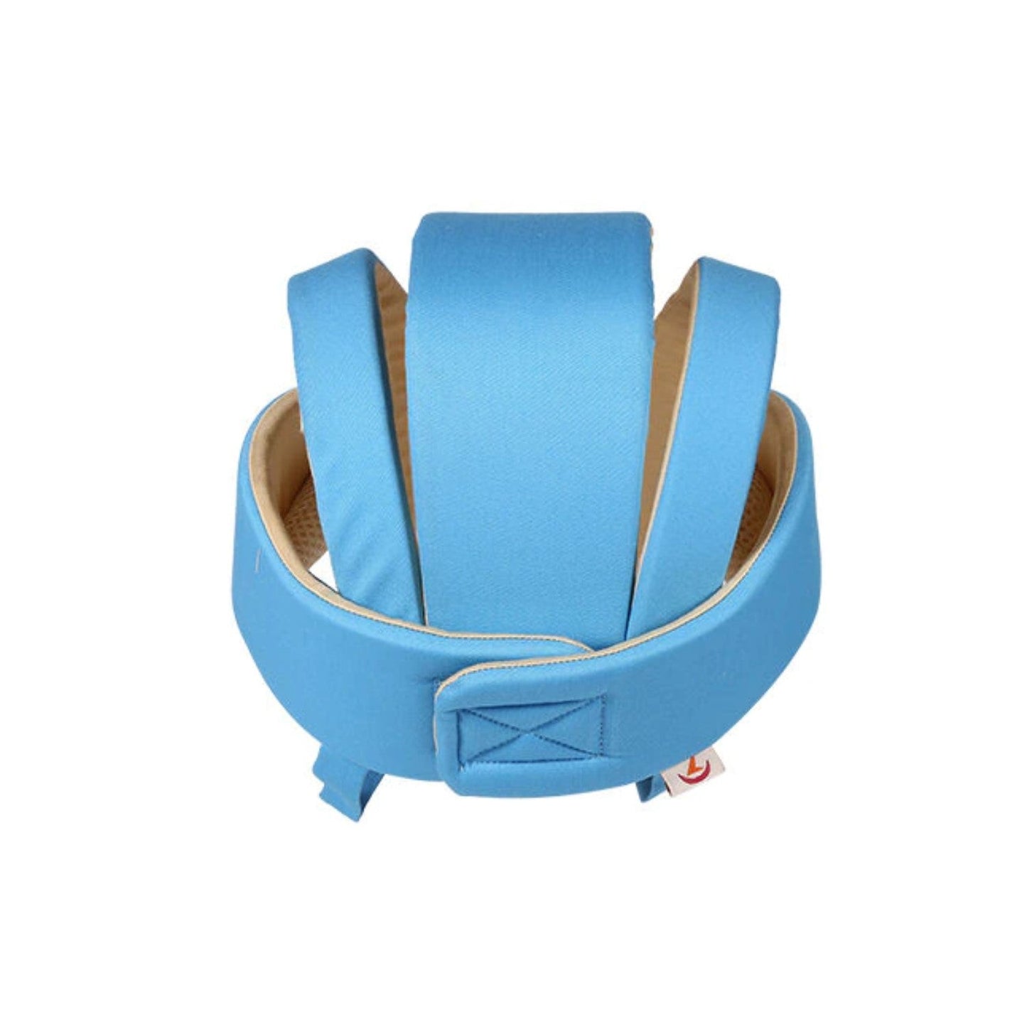 Casco Protección Seguridad Bebe Antigolpes Gateo Celeste
