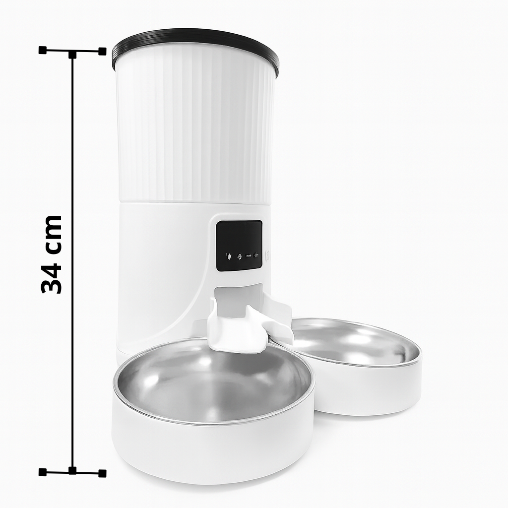 Dispensador Automatico Doble Comida Mascotas 4 lts.