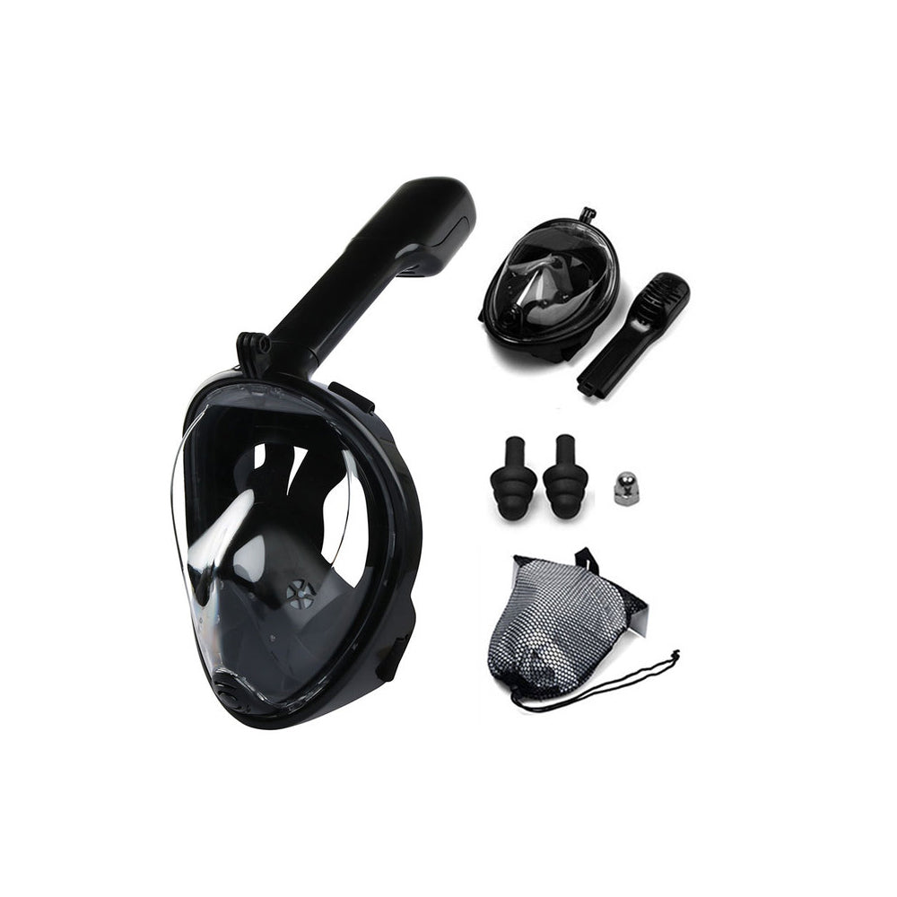 Mascara Snorkel GoPro Fullface Buceo S/M Negra