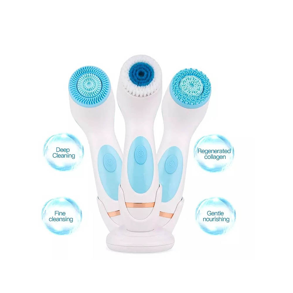 Cepillo De Limpieza Facial Eléctrico Multifuncional 3 En 1