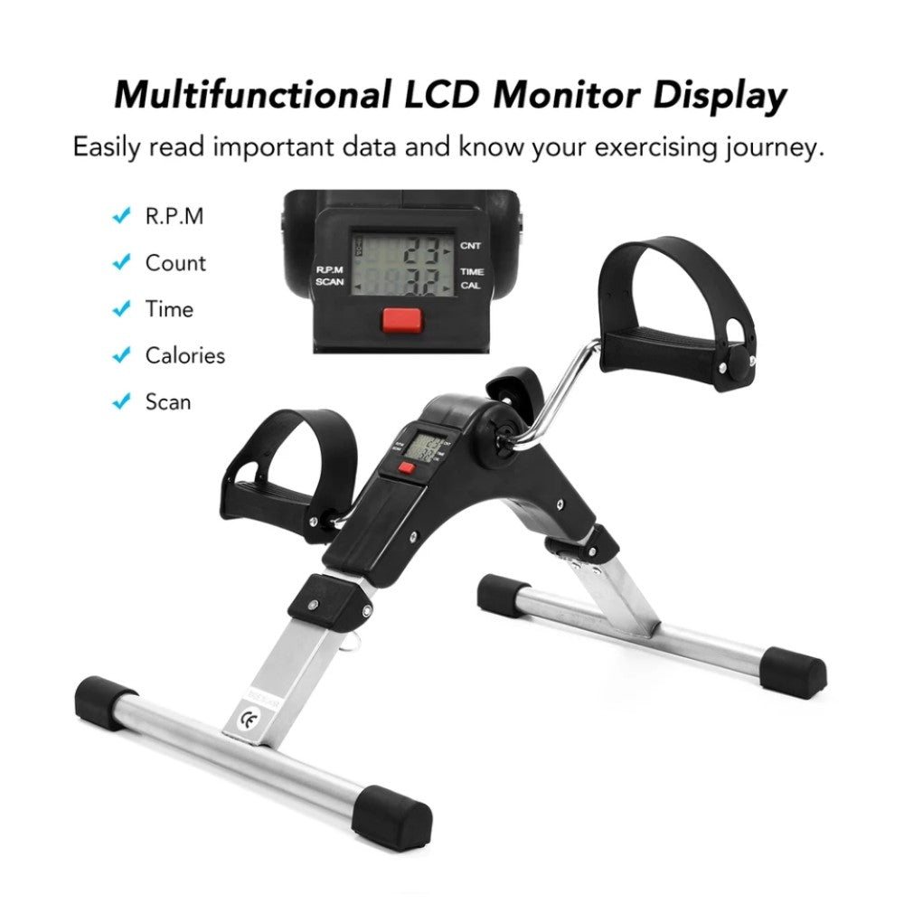 Pedalera Mini Bici Entrenamiento Manos Y Pies Con Contador