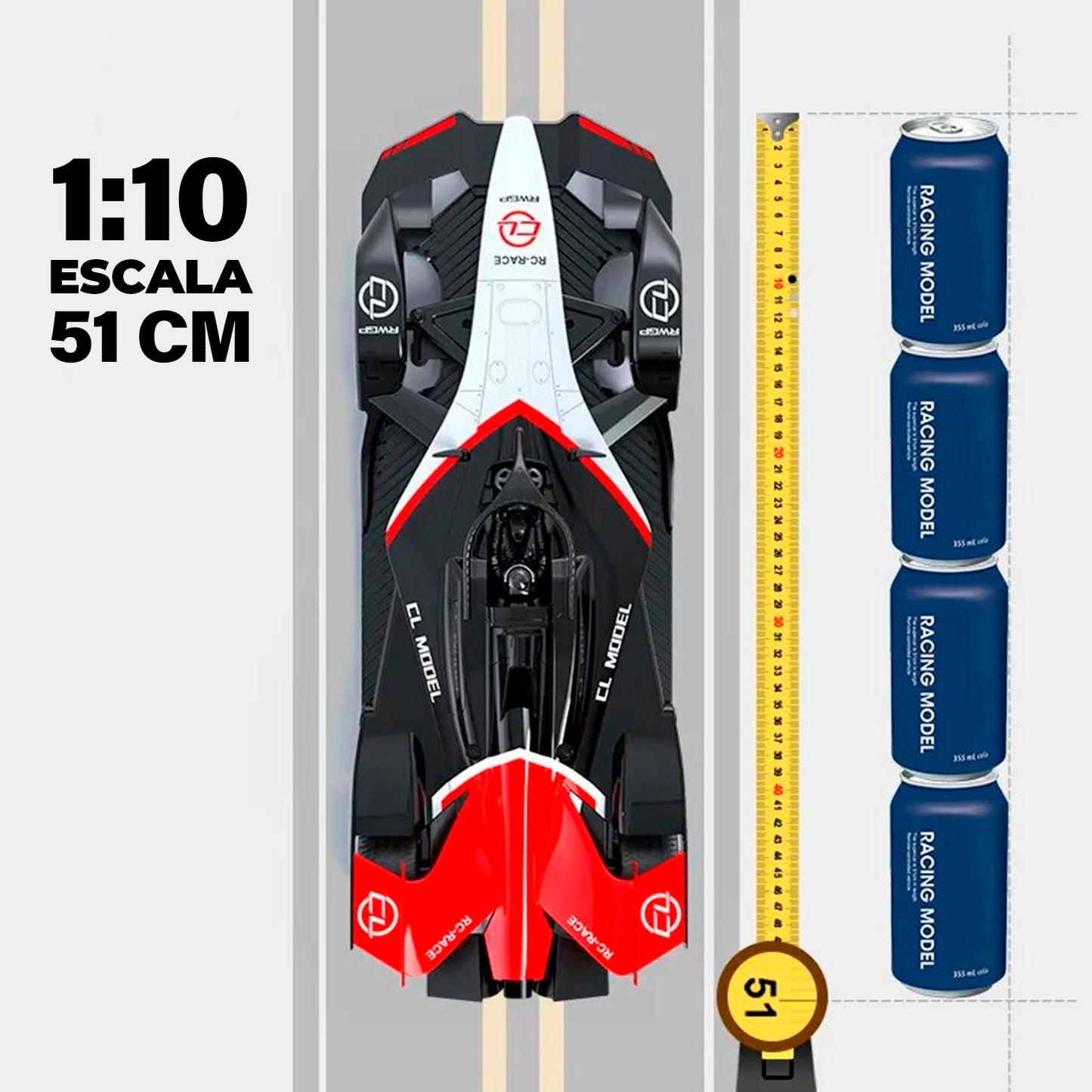 Auto A Control Remoto 51cm Carrera F1