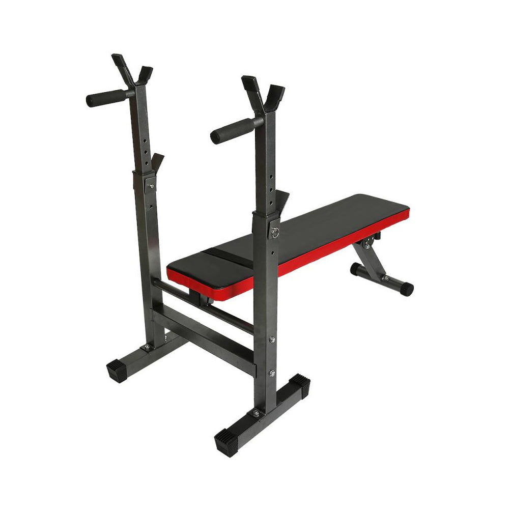 Press Banca Abdominal Multiposicion + Atril Sentadillas Y Fondo