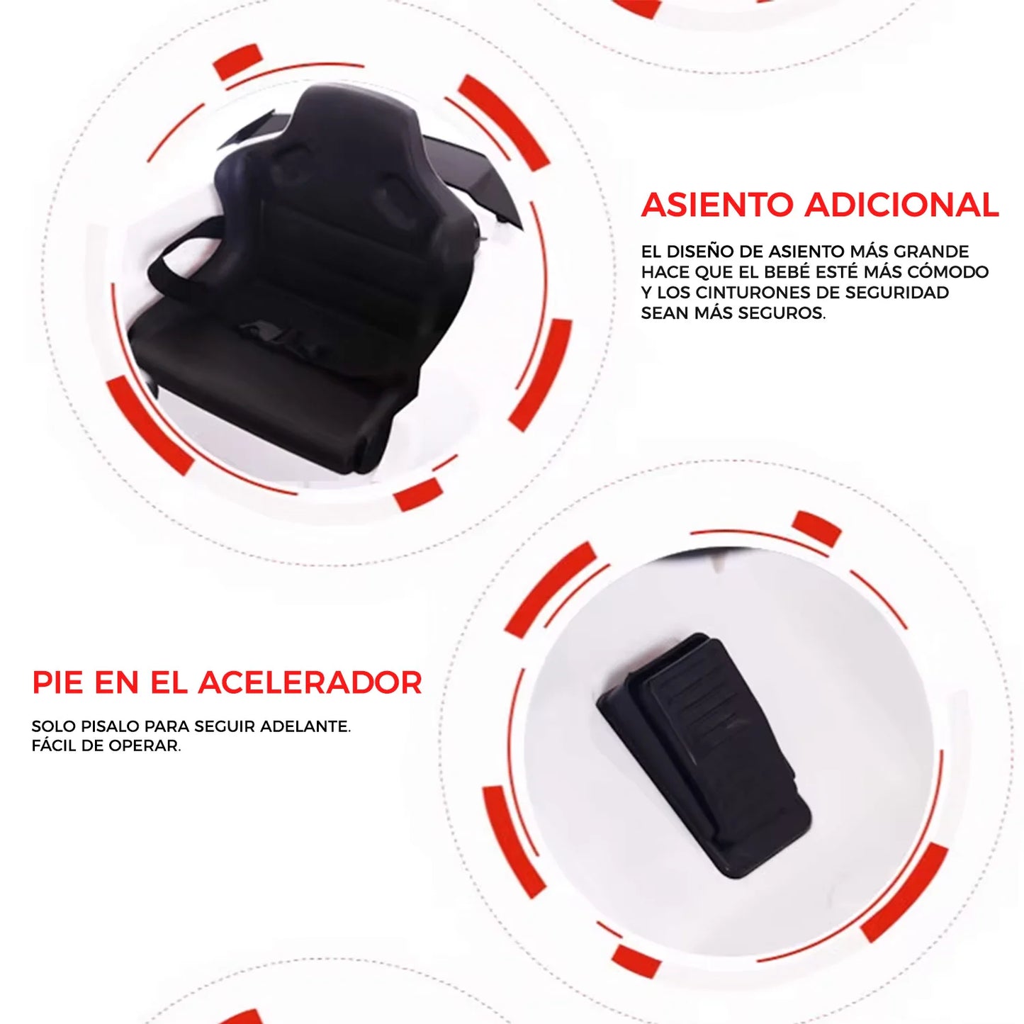 Auto electrico Infantil MRCD Deportivo Rosa