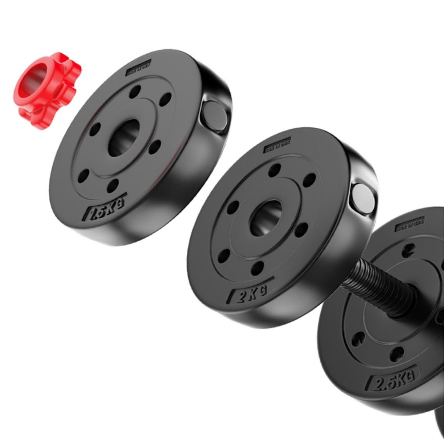 Set de Mancuernas 30 kg mas unión