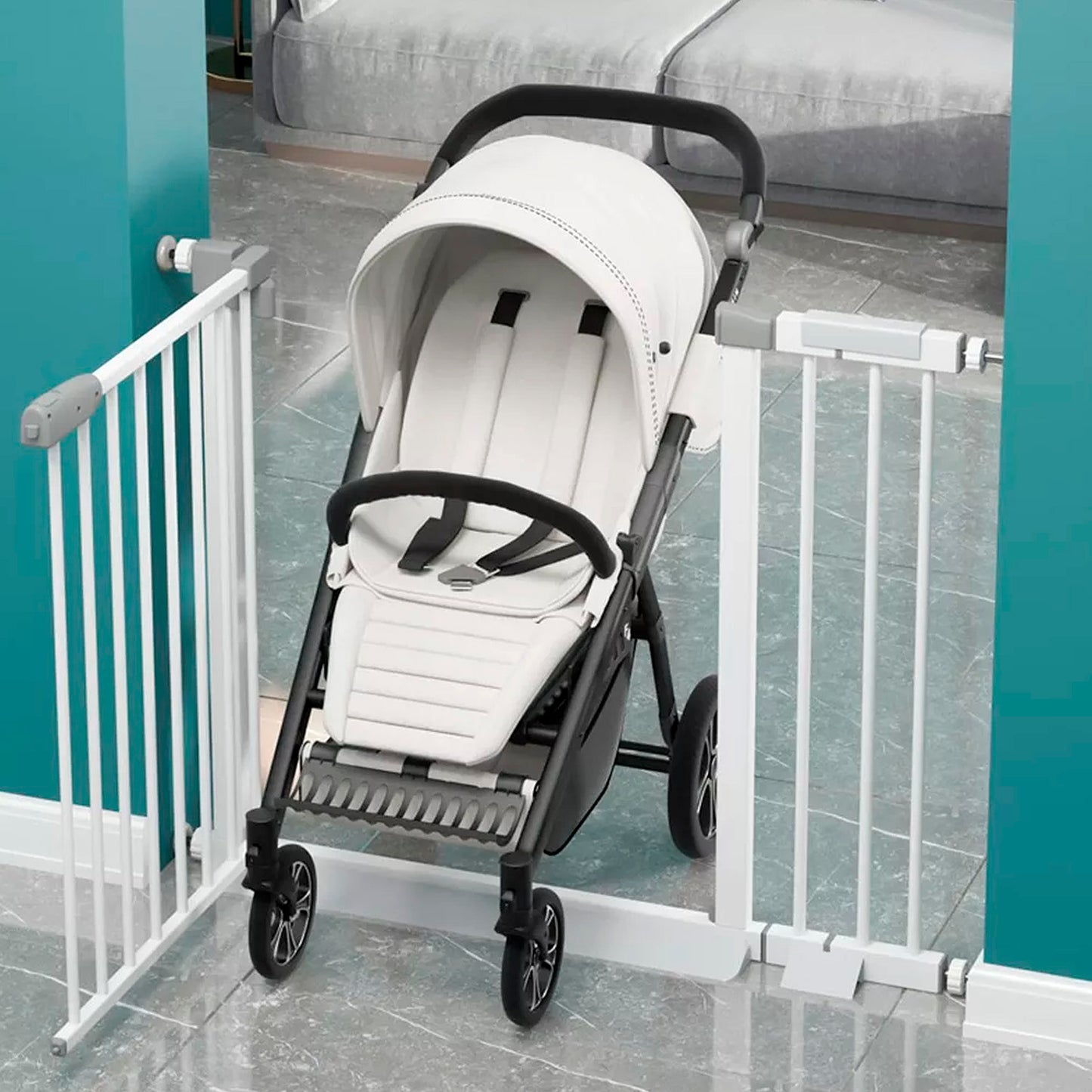Reja Seguridad Para Escalera Puerta Bebe Mascotas
