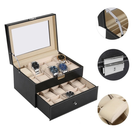Caja Estuche Organizador de 20 relojes de lujo