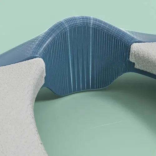 Escalera De Baño Para Niños Diseño Coronita Celeste Y Azul Liso