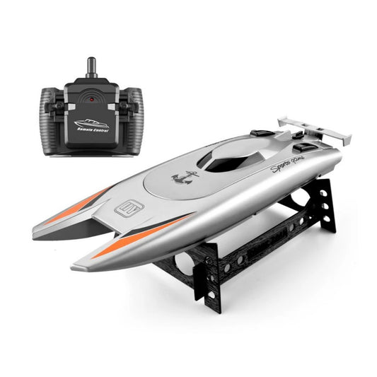Lancha Juguete A Control Remoto Doble Motor, Gris