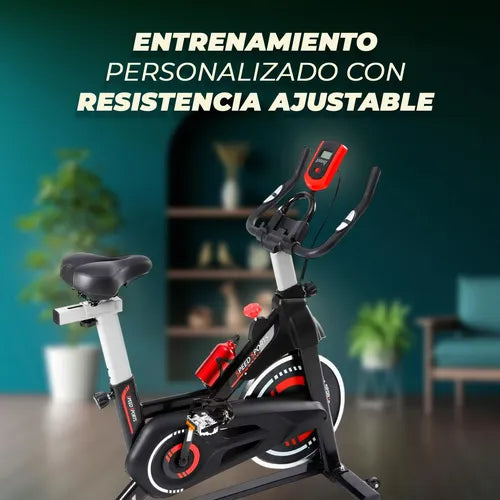 Bicicleta Spinning Estática Q6 Pro 6 Kg Con Monitor