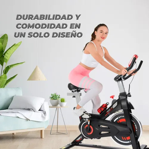Bicicleta Spinning Estática Q6 Pro 6 Kg Con Monitor